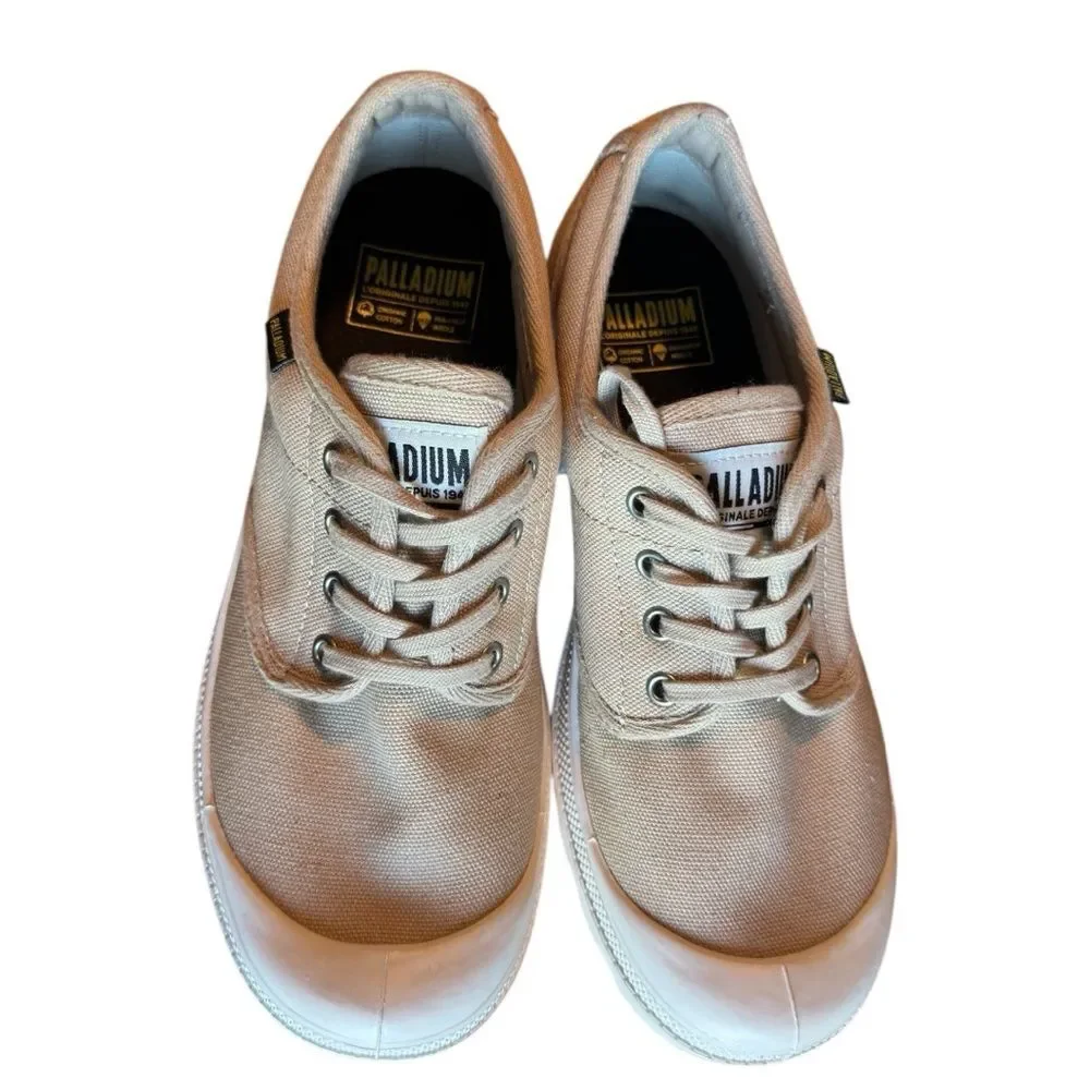 Palladium Pallabrousse Oxford Sneakers For Women Organic cotton desert sz 9.5